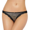 Black Fishnet and Lace Panties - Three Sizes Available