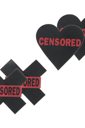 Censored Hearts and X Nipple Pasties