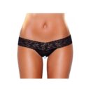 Crotchless Stimulating Panties With Pearl Pleasure Beads