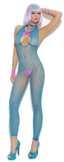 Neon Blue Footless Bodystocking - One Size Available