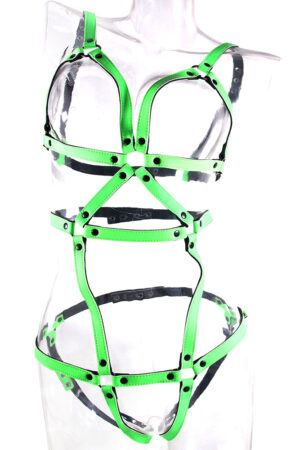 Ouch! Glow In The Dark Full Body Harness /XL