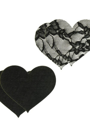 Peekaboos Satin & Lace Heart Pasties