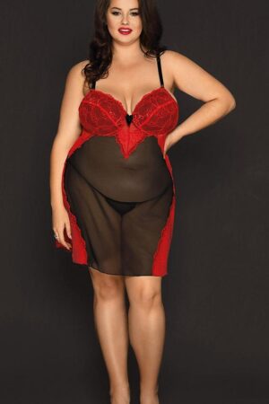 Romantic Plus Size Lingerie Dress