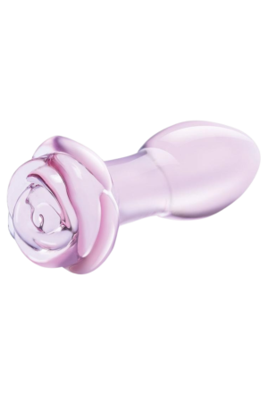 Rosebud Glass Butt Plug