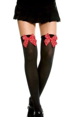 Thigh High w Bow One Size Available